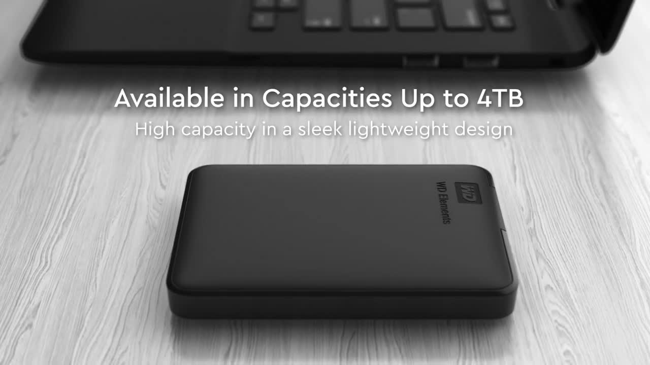 WD 4 To Elements disque dur portable externe, USB 3.0, Plug-and